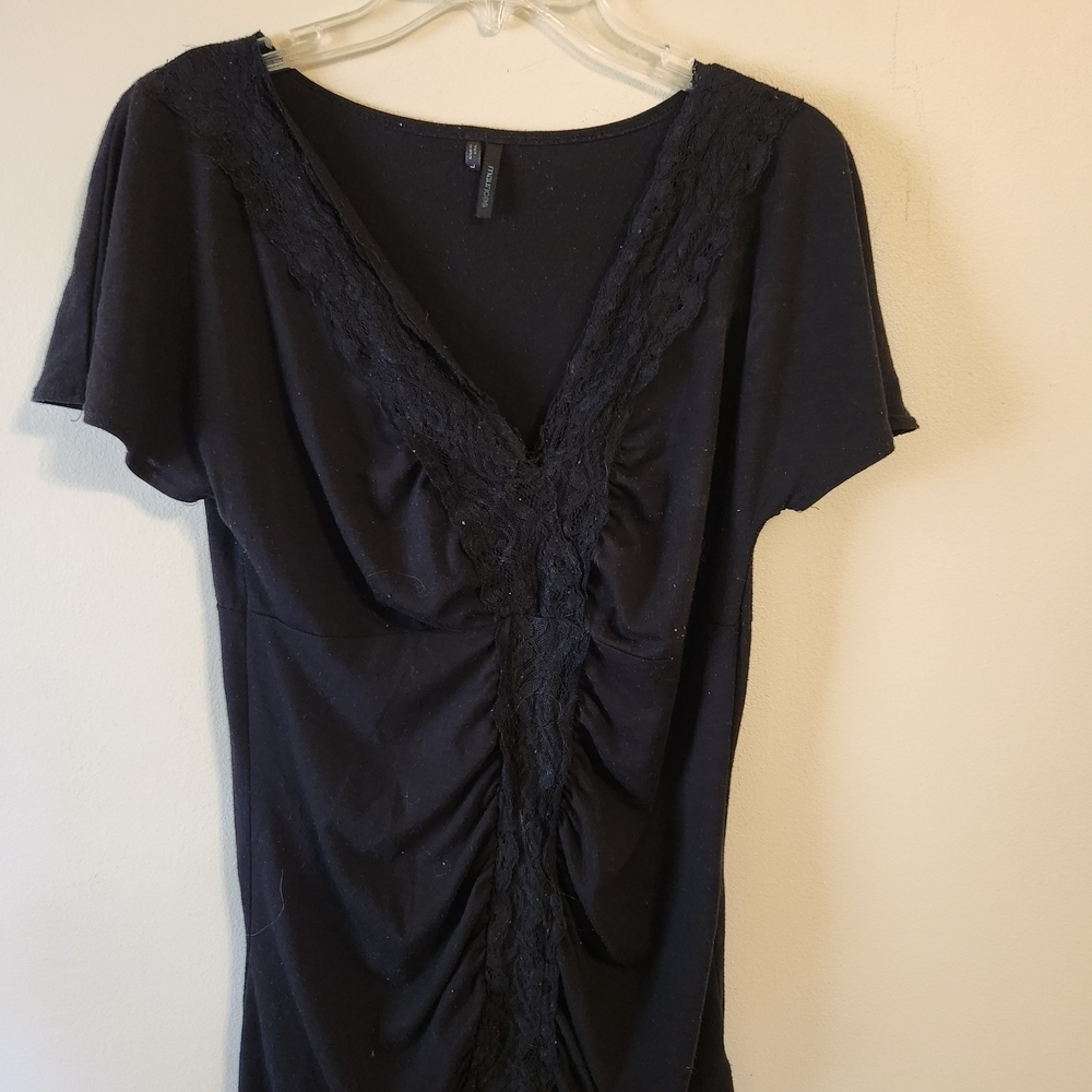 Maurices Charcoal V-Neck Top